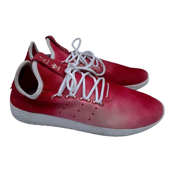 Adidas x Pharrell Williams Tennis Hu Holi Men\'s Scarlet Red Ombre Mesh Sneakers main image 10